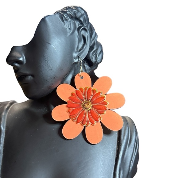 3”Flare For Big Hair Statement Earrings - Picture 8 of 8